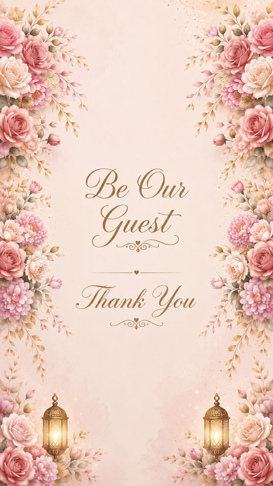 Be our guest — thank you